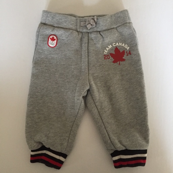 Hudson's Bay Team Canada Sweatpants Sz 0-6 Months - Picture 1 of 3